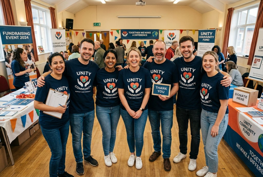 Custom printed charity t-shirts and event merchandise