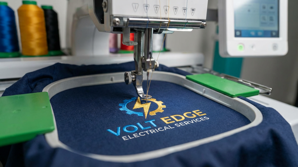 Custom printing and embroidery workshop by Bespoke Print and Embroidery Leicester